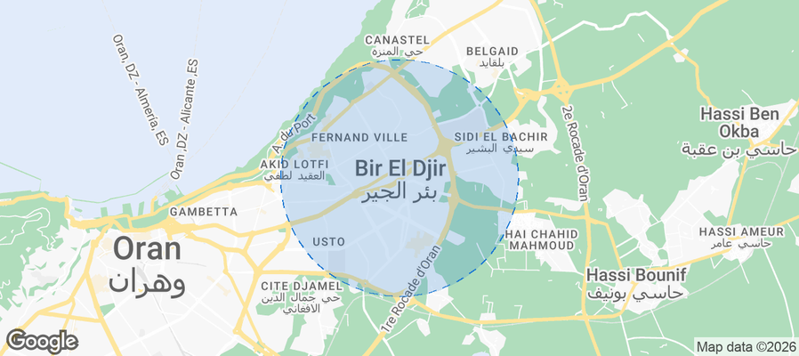 بئر الجير Airbnb map